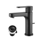 CECIPA Mitigeur de lavabo Robinet salle de bain à tirette mitigeur lavabo vasque noir