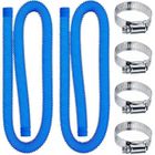DLZAOAO Tuyau de piscine - 32 mm - Longueur : 150 cm - Bleu - 2 tuyaux - Pour pompe de filtration et systèmes d'eau salée
