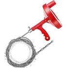 XJYDNCG Déboucheur à manivelle de 5 m, Furet déboucheur, Serpent de plomberie Tarière de vidange, pour pour la cuisine/Lavabo/Drain de