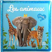 Langue au Chat - Mon grand Bebe touche-à-tout  - Les animaux - Livre avec matières - Imagier avec photos - Dès 1 an -  - Collectif
