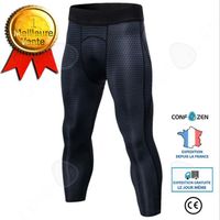 CONFO® Pantalon court PRO pour hommes - Noir - Fitness - Impression tridimensionnelle - Respirant