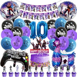 Décoration D'anniversaire Thème Jeu Vidéo Pixel Bergmann - Pour Garçon 7 Ans - Kit Fête Gamer