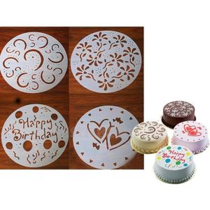 Articulos Para Casa Jardin Y Bricolaje Utensilios De Cocina Otros Utensilios De Cocina Pochoirs Gateaux Designer Pet Stencils 4 Etages Decoration Patisserie Nouveau