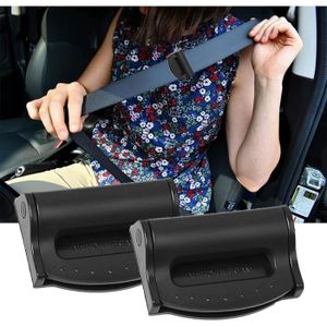 Rallonge De Ceinture De Sécurité SNQ - 24 × 2,2 × 0,3 Cm - Lot De 2 Accessoire De Voiture Portable Et Durable Compatible Avec La Plupart Des Voitures Zwart