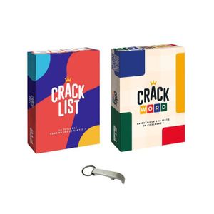 JEU SOCIÉTÉ - PLATEAU Lot Crack List + Crack Word - Jeu de cartes d'ambi