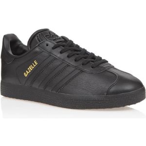 gazelle noir cuir femme