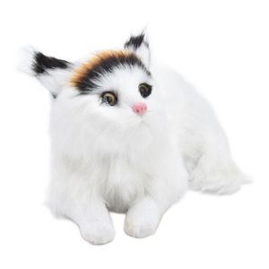 Universal - 33CNM chat respirant simulation modèle de chat bijoux modèle de  chat peluche sans batterie peluche chat respirant chat moelleux avec  coussin F4 *