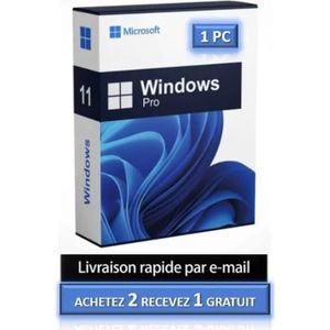 SYST EXPLOIT À TÉLÉCHARGER Microsoft Windows 11 Pro - 1 PC - Clé d'activation