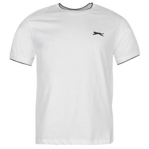 Slazenger Plain Polo Shirts T Shirt Hommes Garçons à Manches Courtes Haut Décontracté Homme 