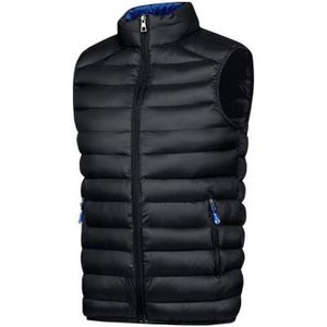 DOUDOUNE Doudoune Sans Manches Homme Pour Hiver Rembourré Gilet Zippe de Sport Couleur Unie