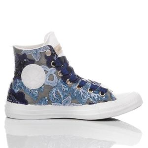 converse bleu marine haute