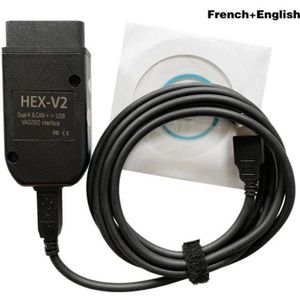 OUTIL DE DIAGNOSTIC Câble de diagnostic Interface Vcds HEX V2 VAGCOM 20.4.2 VAG COM 19.6 POUR VW pour siège AUDI Skoda