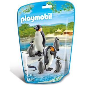 UNIVERS MINIATURE PLAYMOBIL - Le Zoo - Famille de Pingouins - Couple