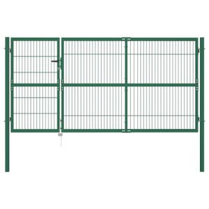 PORTAIL - PORTILLON Portail de clôture de jardin avec poteaux 350x140 