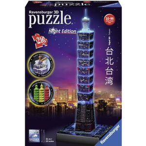 PUZZLE Puzzle 3D Taipei illuminé - Ravensburger - Voyage 