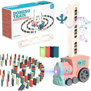 DOMINOS Jouet de Train Domino,Train de Dominos Automatique