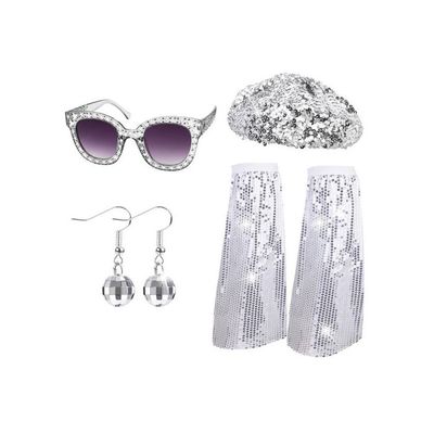 Accessoires de fête princesse pour enfants, Kit de Costume de Cosplay pour filles, couronne, baguette, gants, boucles d'oreilles, bague, collier, fourniture multicolore