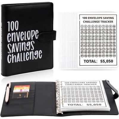 1 Cahier De Budget Avec 100 Enveloppes, Système D'enveloppe De