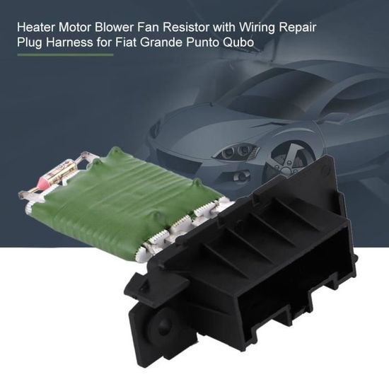Heater Motor Blower Fan Resistor with Wiring Repair Plug Harness for