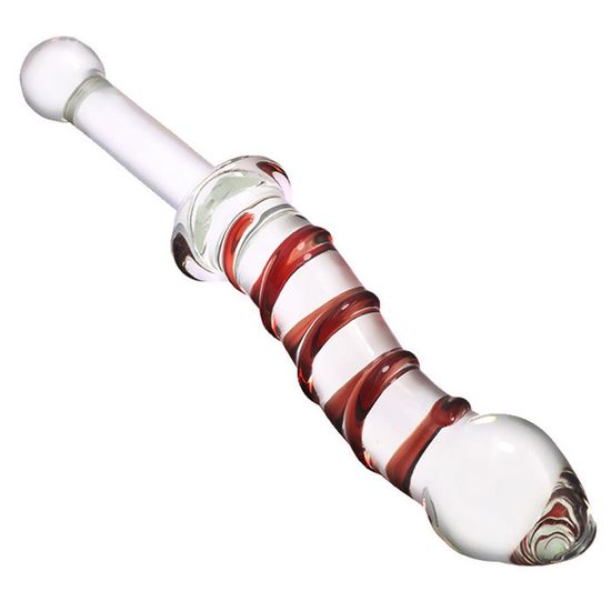 Gode En Verre Boule Ondulé Double - Sex Toy Adulte - Marque Perfect Sex