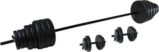 RE:SPORT® Ensemble d'haltères en fonte 40 kg d'haltères