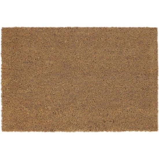 Paillasson Kera Flowers LifeGreen Fibres Coco 40x70cm - Tapis Anti-Saleté Entrée Avec Base Antidérapante Latex