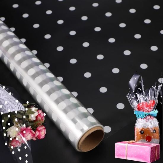 Rouleau De Cellophane Transparent 80cm De Large - Pour Emballage Cadeaux, Bouquets, Paniers - Longueur 20m 50m 100m Au Choix