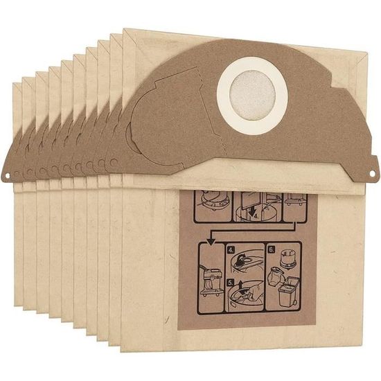 5 Sacchetti Per Aspirapolvere Kärcher VC 6200 / VC6200 - Foto 5