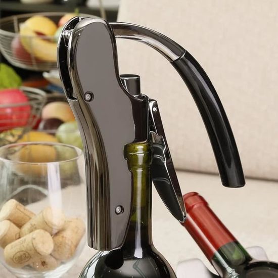 Tire-Bouchon GWCLEO Luxe Avec Coupe-Capsule - Kit Vin Complet (Verseur + Bouchon) - Cadeau Élégant
