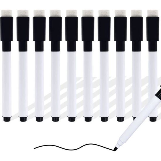 Feutre Pour Tableau Blanc Effacable OFFCUP Feutre Feutre Tableau Blanc Effacable, 10pcs Marqueur Tableau Feutre Effacable
