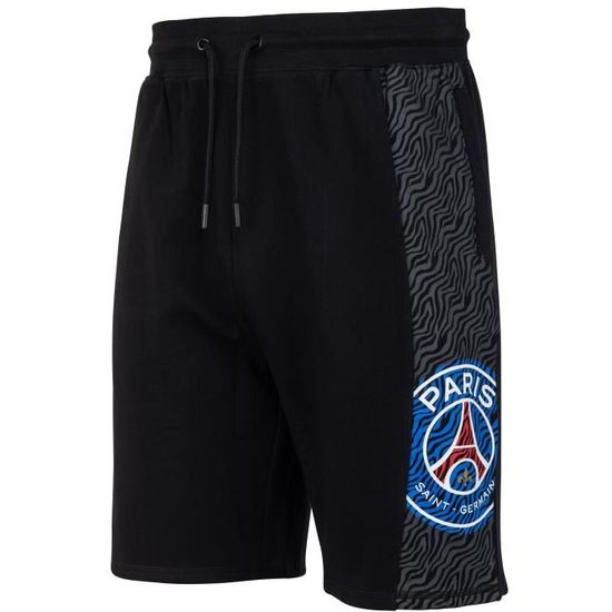 Pyjama Short PSG – Collection Officielle, Coton, Taille Adulte – 100% Parisien !