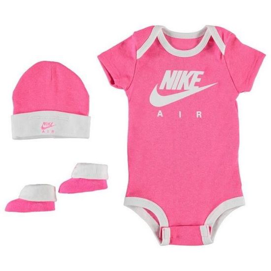 Coffret Cadeau Ensemble vêtements Naissance Nike Bébé Garcon Body Bonnet et  Chaussons Bleu Logo Nike Blanc - Cdiscount Puériculture & Eveil bébé