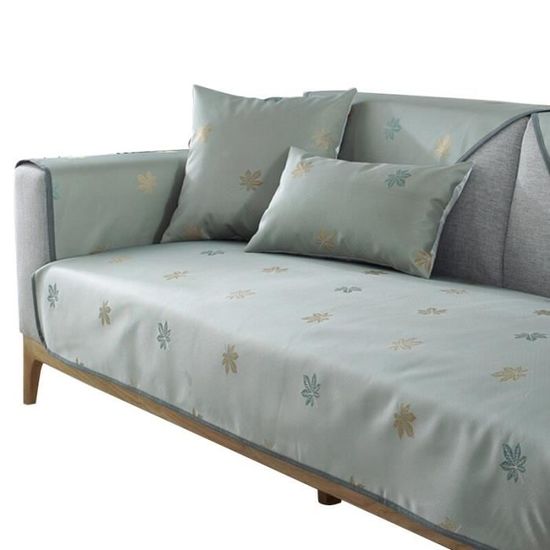 12-45x45cm pillowcase -Housse de canapé d'été en soie glacée,antidérapante,moderne,pour salon,plusieurs tailles