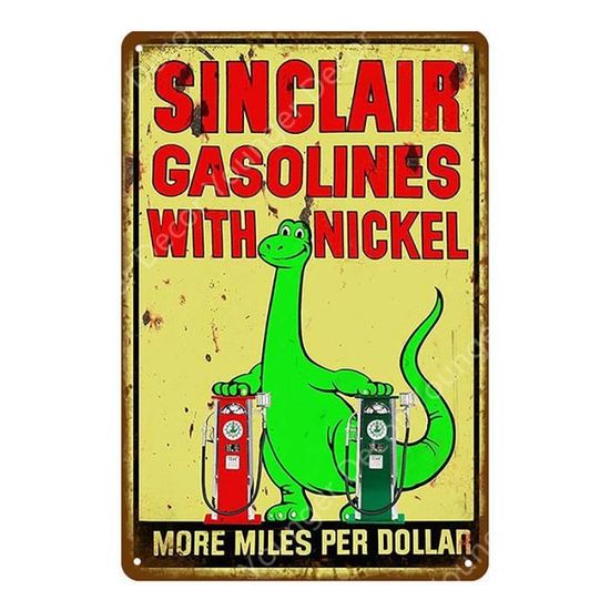 DiiliHiiri Panneau Station-service pour Garage – Original Affiche 60x39x4cm American Retro Sign Company pour Bar Pub Cafétéria et Atelier Décoration Vintage des Années 50 Grande Plaque (9089