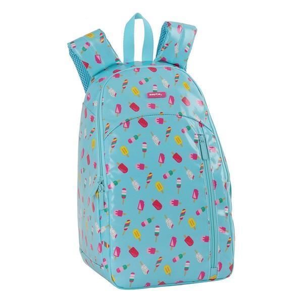 Sac à Dos Isotherme SAFTA Imperméable - 23x18x36 Cm - Compartiment Isotherme, Poches Zippées - Pour Randonnée, Pique-nique, Journée
