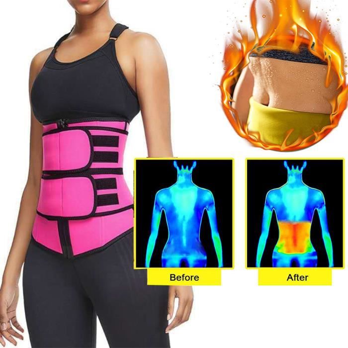Corset Minceur Serres Taille Sculptant Sauna Sweat Ceinture,Taille Sculptant Sweat Ceinture,Rose rouge