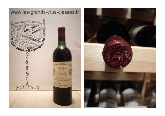 Château Cheval Blanc 1966 - Saint-Emilion Grand Cru - 1er Grand Cru classé A - 1 x 75 cl - Rouge