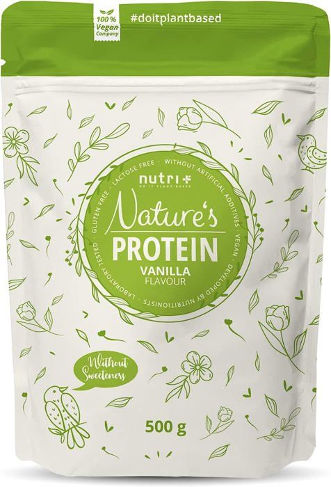 NUTRI-PLUS NATURES PROTEIN - Poudre de protéines végétaliennes - VANILLE - PROTEINES - 500g