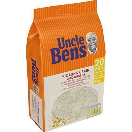 UNCLE BEN`S Riz Long Grain Tradition Cuisson 20 Min Vrac sans Gluten 5 kg - 199969