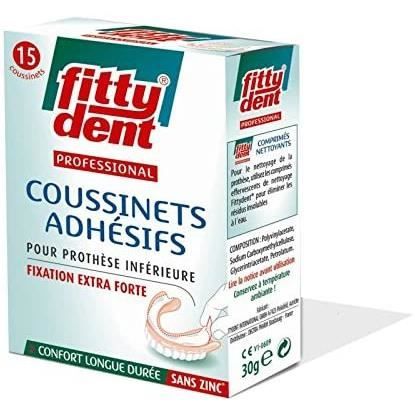 Fittydent Boicirc te de 15 Coussinets Adheacute sifs