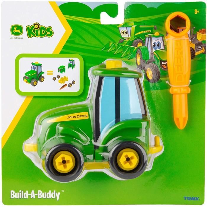 VEHICULE MINIATURE ASSEMBLE ENGIN TERRESTRE MINIATURE ASSEMBLE John Deere Build-a-Buddy Johnny Tractor Toy, Jouets de Construc257