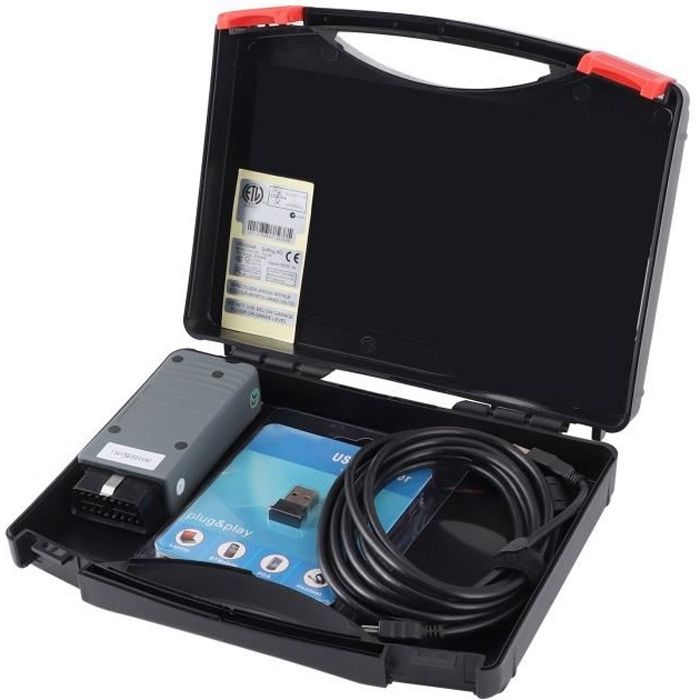 EBTOOLS Vérification des pannes de voiture Scanner de Diagnostic Auto OBD2 Bluetooth pour OKI Chip ODIS VAS5054