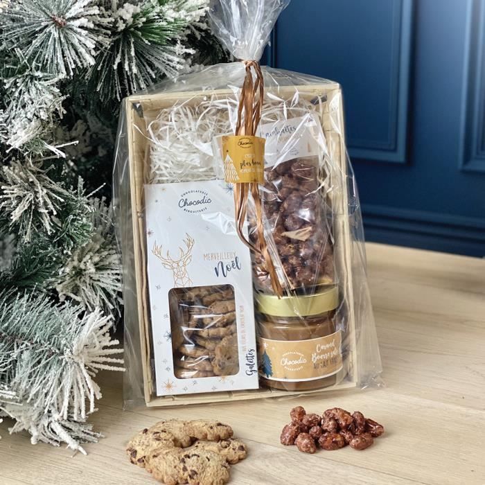 BOURRICHE GOURMANDE DE NOEL - CHOCOLAT NOEL - CHOCOLAT DE NOEL ARTISANAL