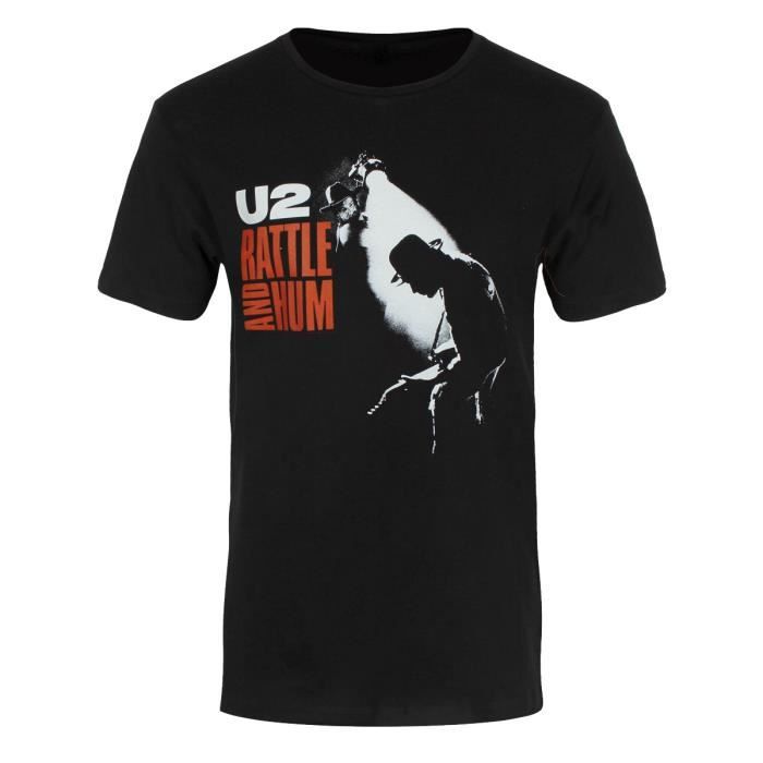U2 T-Shirt Rattle & Hum Homme Noir