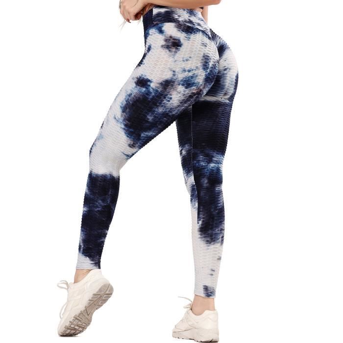 STARBILD Femmes Leggings de Sport Anti-Cellulite Pantalon de Compression Push Up Taille Haute Fesse Remontée Multicolor Yoya Fitness