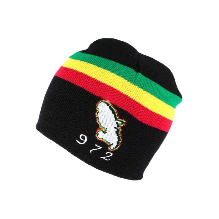 Bonnet Martinique 972 Noir Rasta - Noir - Taille unique
