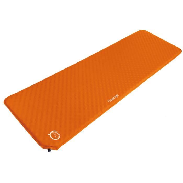 Matelas gonflable Autogonflant O'CAMP - Dimension : 183 cm - Couleur : Orange