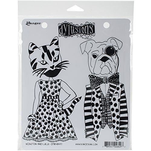 Ranger DYR-48497 - USTENSILES DE DECORATION - et Winston Dylusions accrochent Stamp Lulu Rouge