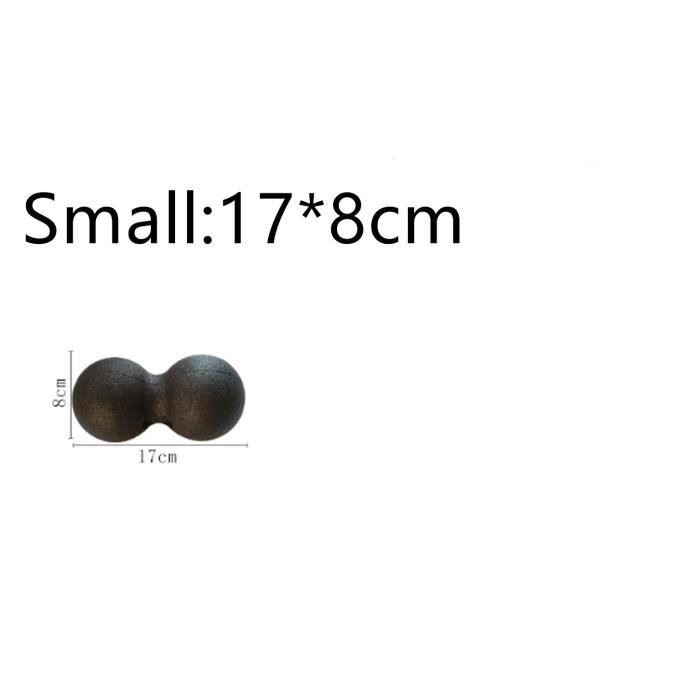 Black -Boule de Massage de cacahuètes à libération myofasciale, rouleau de Massage pour Fascia, Pilates, Yoga, équipement d'exercice