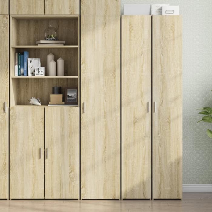 vidaXL Buffet haut chêne sonoma 40x42 5x185 cm bois dingénierie buffet armoire de rangement panneau latéral armoire 3281401